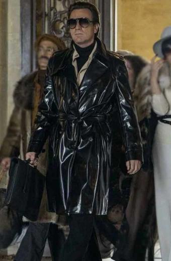 Halston Netflix TV Series Ewan McGregor Black Trench Coat