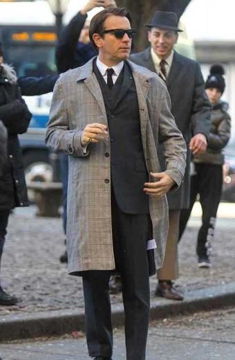 Halston Netflix TV Series Ewan McGregor Checkered Trench Coat