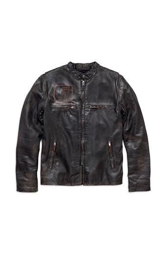 Harley Davidson Motorcycles Distressed Biker Leather Jacket