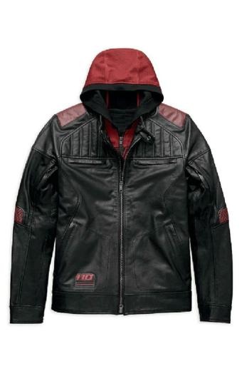 Harley Davidson Motorcycles Black Bomber Biker Leather Jacket