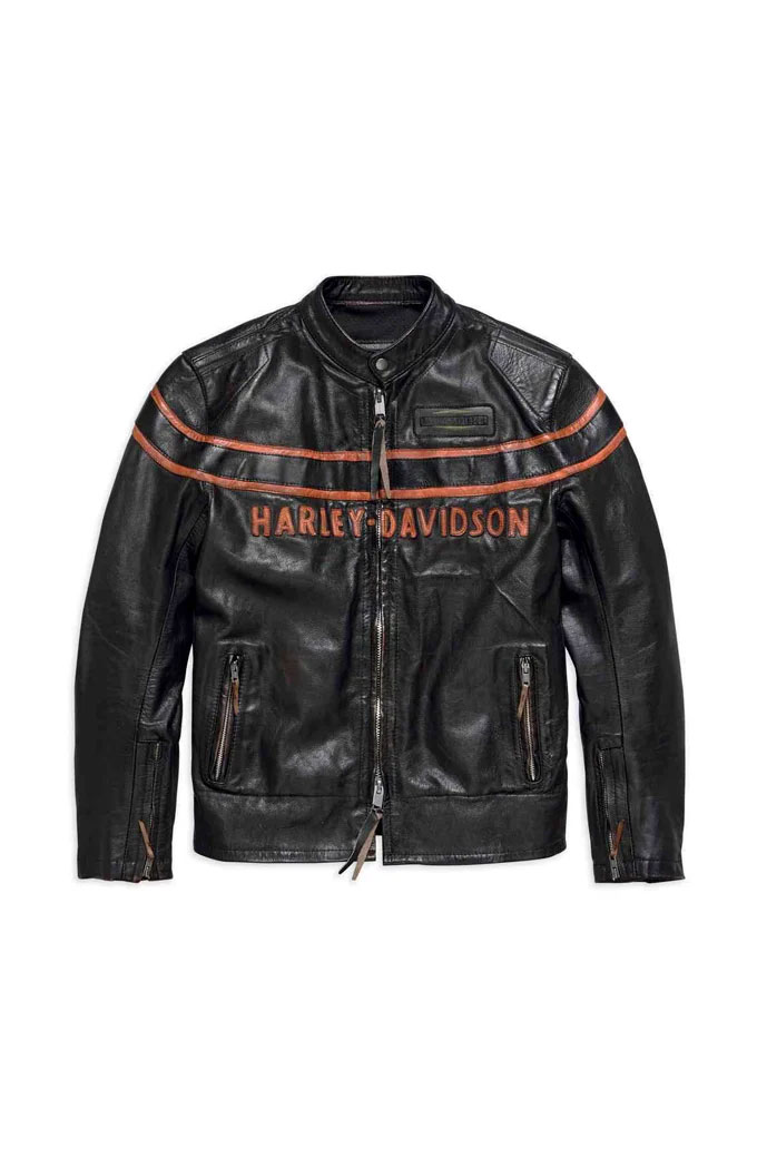 Harley Davidson Motorcycles Double Ton Black Biker Jacket