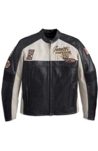 Harley Davidson Motorcycles Regulator Perforated Biker Jacket