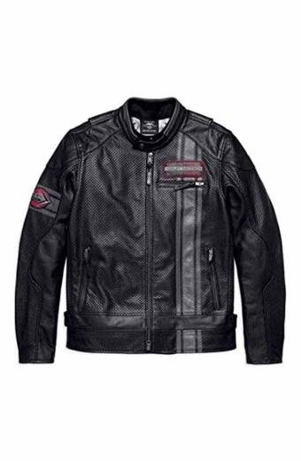 Harley Davidson Motorcycles Mens Manta Biker Leather Jacket