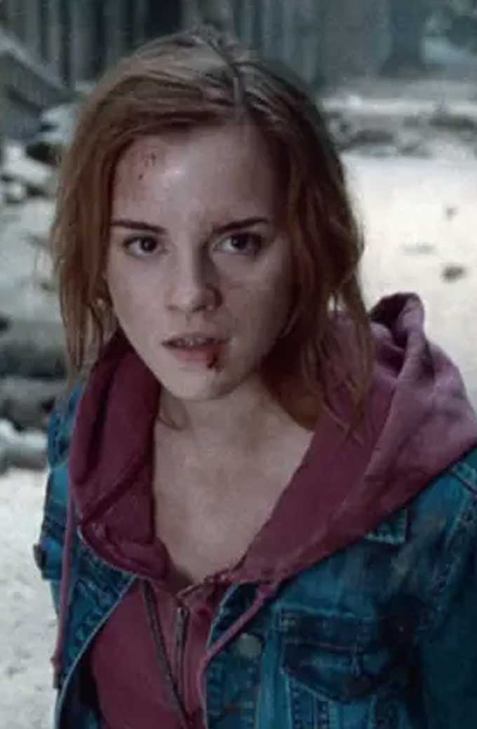 Emma Watson Harry Potter Hermione Granger Blue Denim Jacket