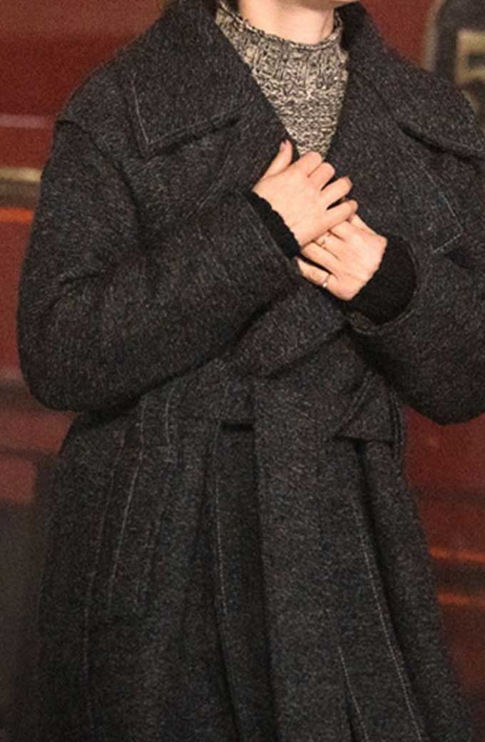 Hermione Granger Harry Potter Emma Watson Grey Trench Coat
