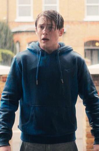 Kit Connor Heartstopper TV Show Nick Nelson Blue Cotton Hoodie