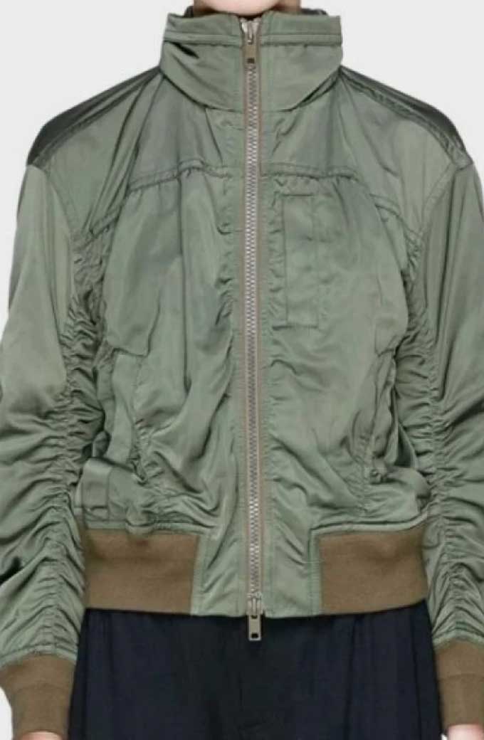 Olivia Rodrigo Nina Salazar-Roberts High School Musical Jacket high-school-musical-olivia-green-satin-jacket