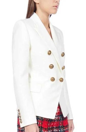 Renee Segna Riley Voelkel Hightown TV Series White Wool Blazer