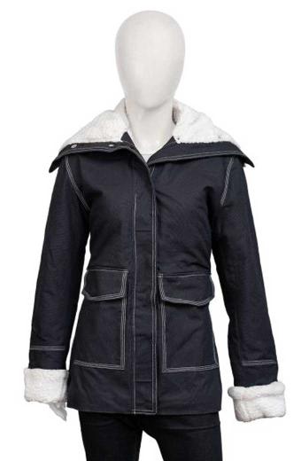 Sloane Benson Emma Roberts Holidate Black Cotton Jacket