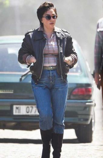 Lady Gaga House Of Gucci Patrizia Reggiani Black Bomber Jacket