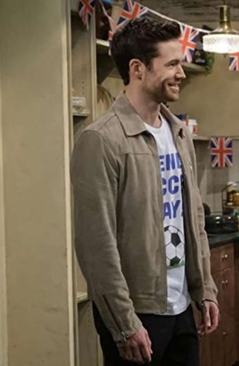 Tom Ainsley Charlie How I Met Your Father Beige Suede Jacket