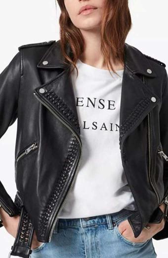 Sophie Hilary Duff How I Met Your Father Black Biker Jacket