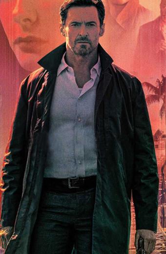 Nick Bannister Reminiscence Hugh Jackman Black Cotton Coat