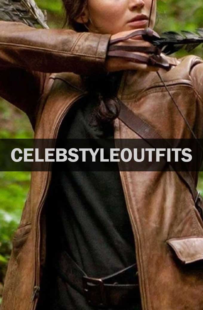 The Hunger Games Katniss Everdeen Brown Leather Jacket
