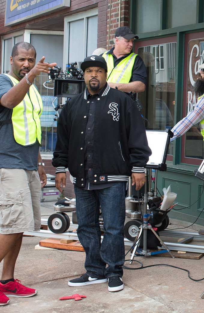 Ice Cube Calvin Palmer Barbershop Black Bomber Varsity Jacket barbershop-ice-cube-varsity-jacket