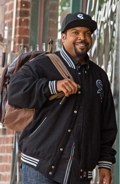 Ice Cube Calvin Palmer Barbershop Black Bomber Varsity Jacket barbershop-ice-cube-varsity-jacket