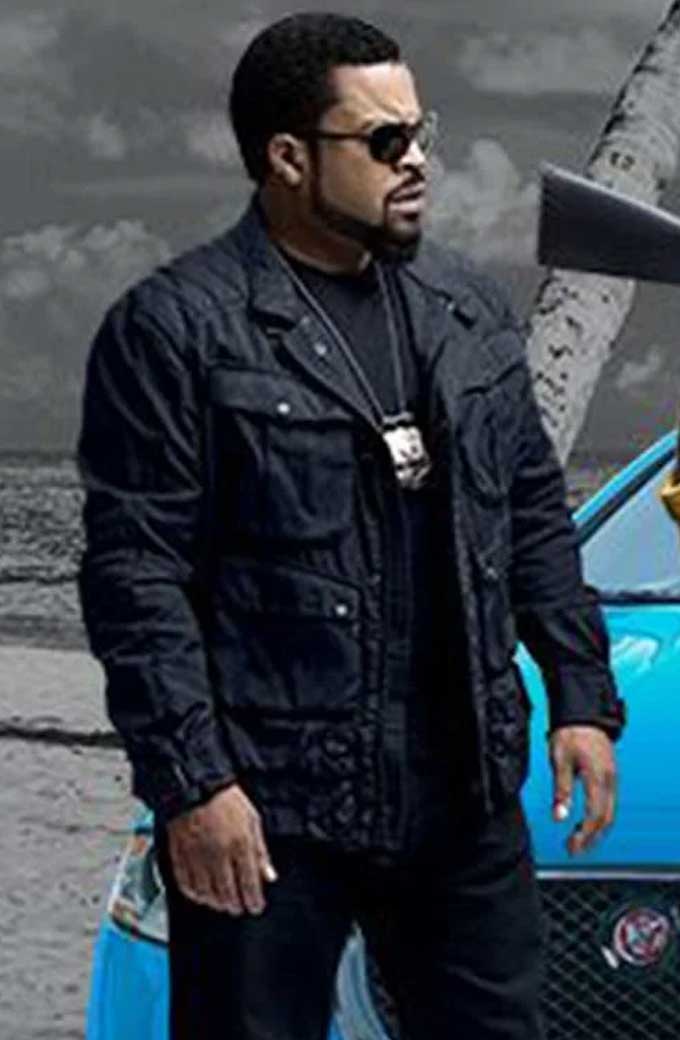 Ice Cube James Payton Ride Along Bomber Black Leather Jacket
