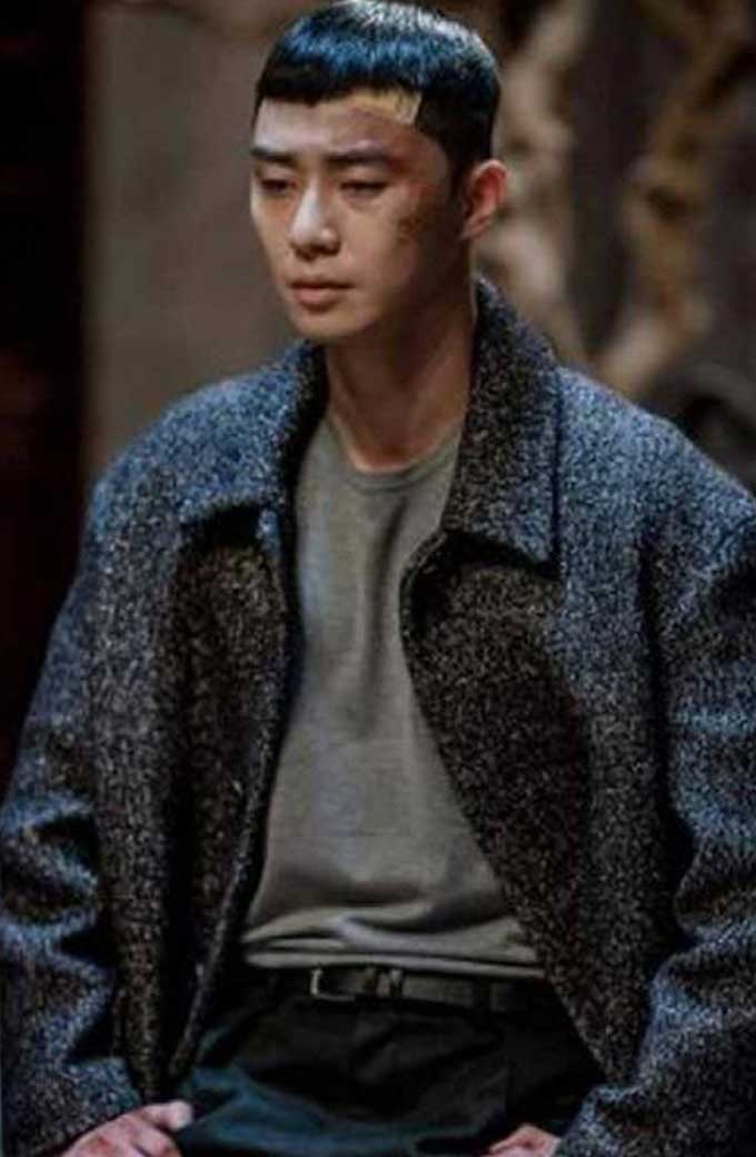 Park Seo Joon Park Sae Ro Yi Itaewon Class Grey Wool Coat