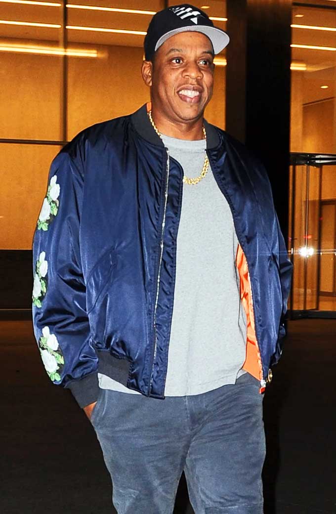 Shawn Carter American Rapper Jay Z Blue Satin Jacket