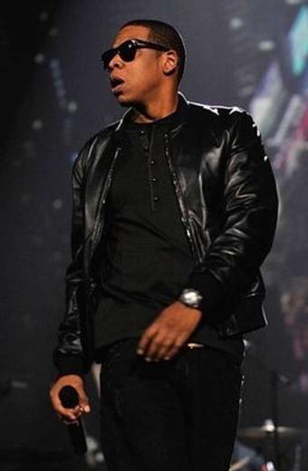 Jay Z MTV Europe Music Awards Bomber Black Leather Jacket