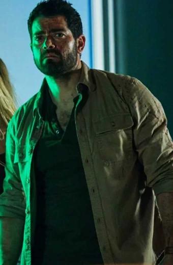 Paul Michaels Fortress Jesse Metcalfe Beige Cotton Jacket