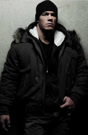 Mens John Cena Casual Bomber Black Cotton Fur Hooded Jacket