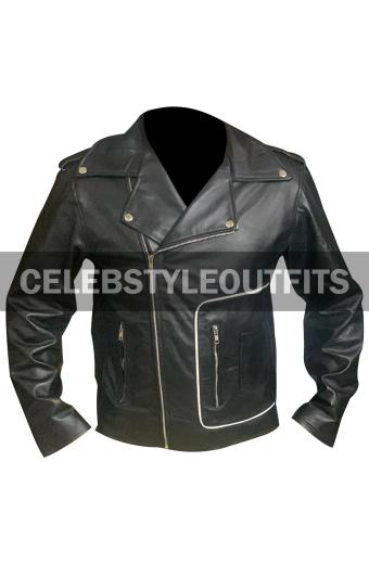 Danny Zuko John Travolta Grease T-Birds Black Bomber Jacket