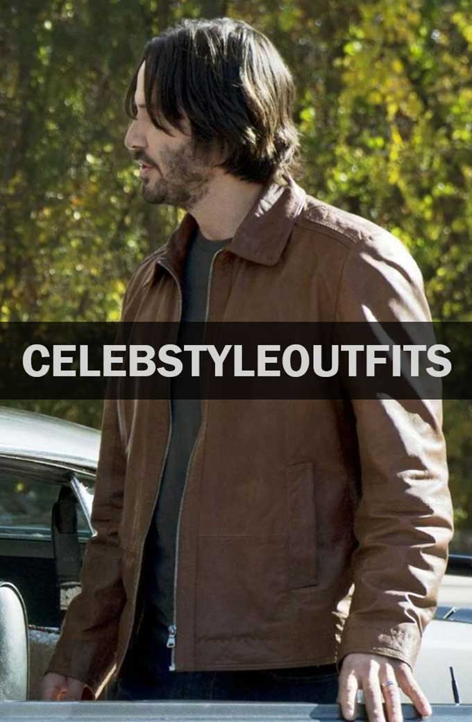 John Wick Movie Keanu Reeves John Brown Leather Jacket