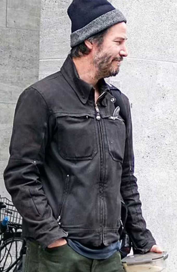 Casual Keanu Reeves John Wick Chapter 4 Black Mens Jacket