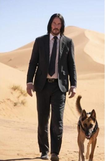 Keanu Reeves John Wick Chapter 3 Parabellum Black Cotton Coat
