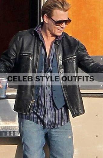 Mortdecai Movie Johnny Depp Charles Mortdecai Leather Jacket