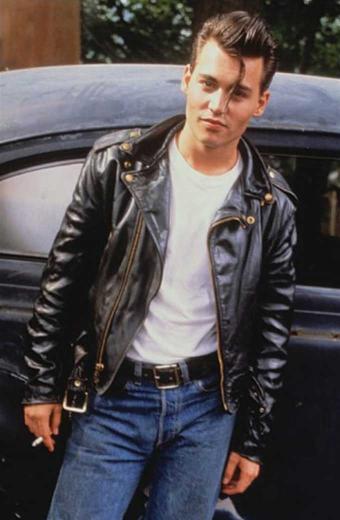 Cry Baby Johnny Depp Wade Walker Motorcycle Leather Jacket