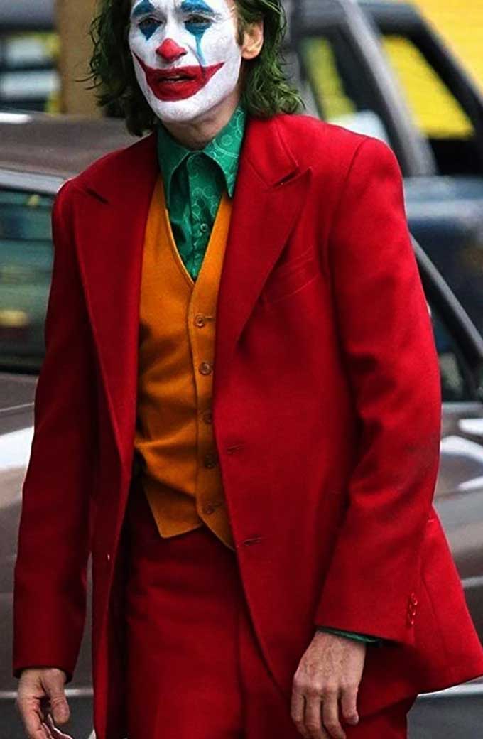 Joker Arthur Fleck Jacqueline Phoenix Red Cosplay Wool Blazer