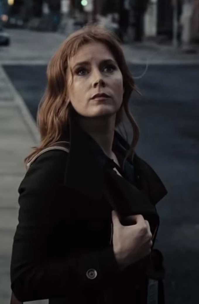 Justice League Amy Adams Lois Lane Black Wool Trench Coat