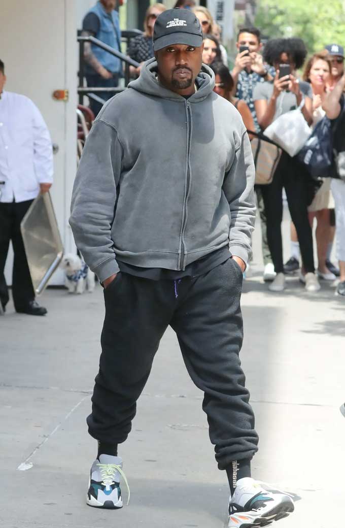 Kanye West Casual Grey Hoodie