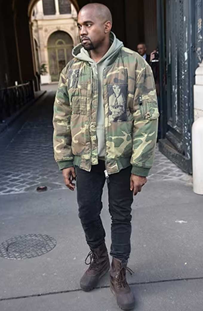 Kanye West Green Military Jacket