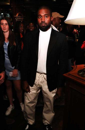 Mens Kanye Omari West Casual Black Cotton Trench Blazer