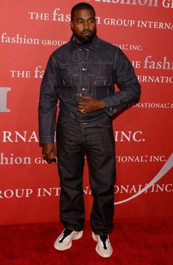 Mens Kanye Omari West Street Style Casual Blue Denim Coat