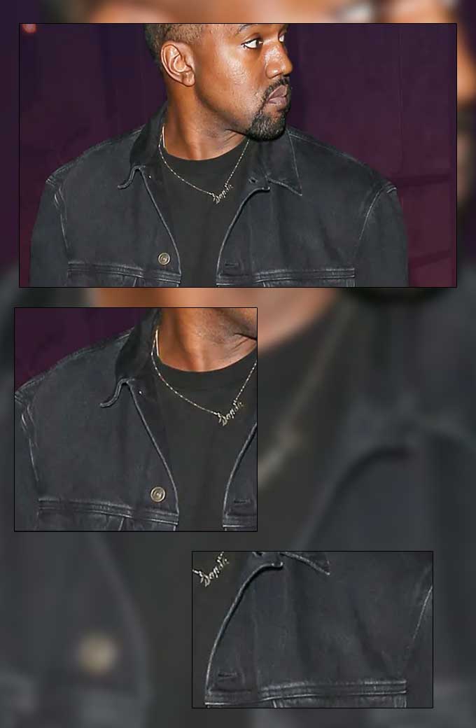 Mens Kanye Omari West Street Style Casual Black Denim Jacket