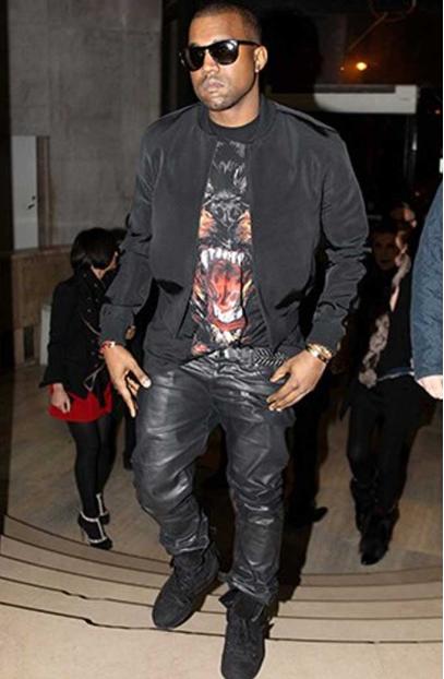 Casual Mens Kanye Omari West Bomber Black Cotton Jacket kanye-omari-west-casual-bomber-jacket