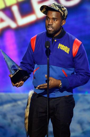 Kanye Omari West American Music Awards Blue Pastelle Jacket