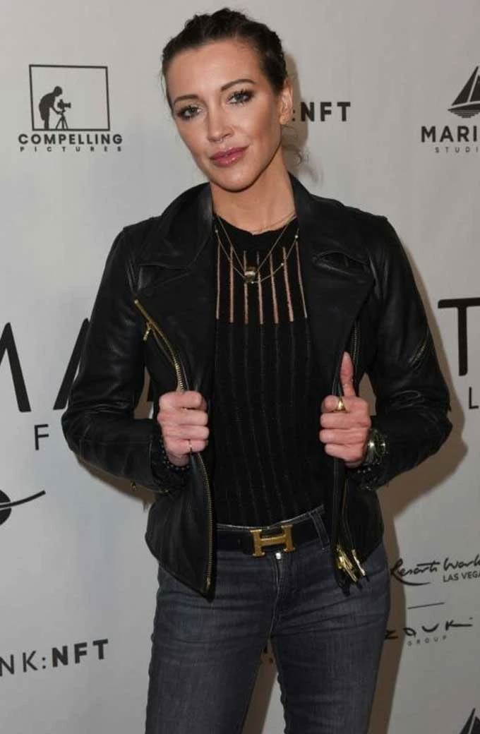 Mammoth Film Festival Katie Cassidy Black Leather Jacket