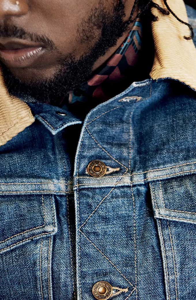 Kendrick Lamar GQ Style Blue Jacket