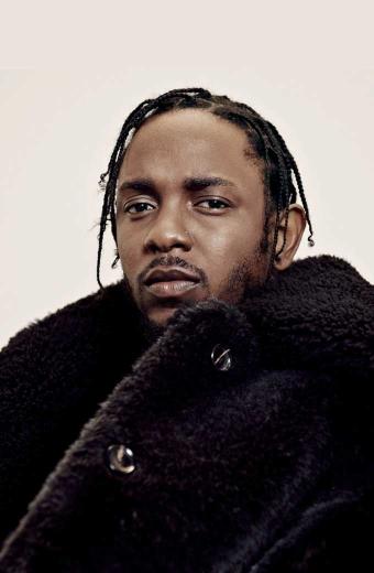 Casual Kendrick Lamar GQ Mens Black Shearling Long Coat