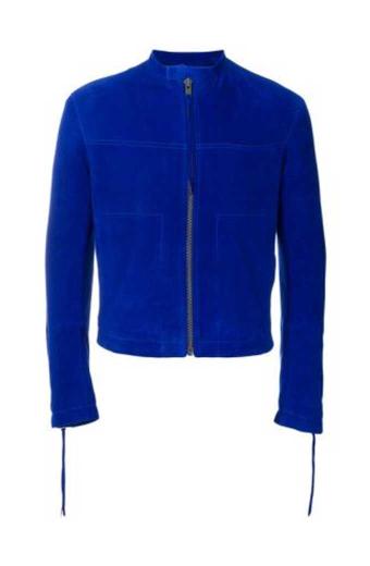 Mens Kendrick Lamar Kings Dead Casual Blue Velvet Jacket