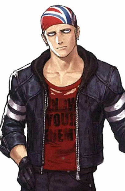 Billy Kane King of Fighters XIV Cosplay Black Leather Jacket xiv-billy-kane-king-of-fighters-jacket