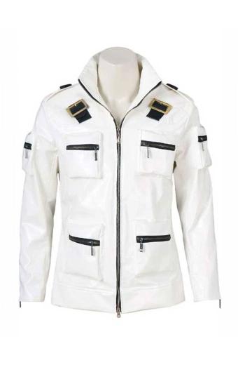 Kyo Kusanagi The King Of Fighters White Cosplay Leather Jacket