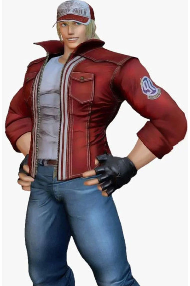 King Of Fighters XIV Terry Bogard Red Cosplay Leather Jacket