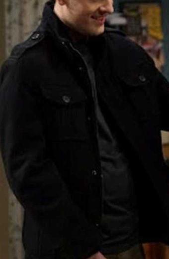 Travis Tope Rob Last Man Standing TV Series Black Wool Jacket