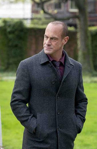 Elliot Stabler Christopher Meloni Law And Order Grey Wool Coat